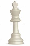 White Chess King Piece